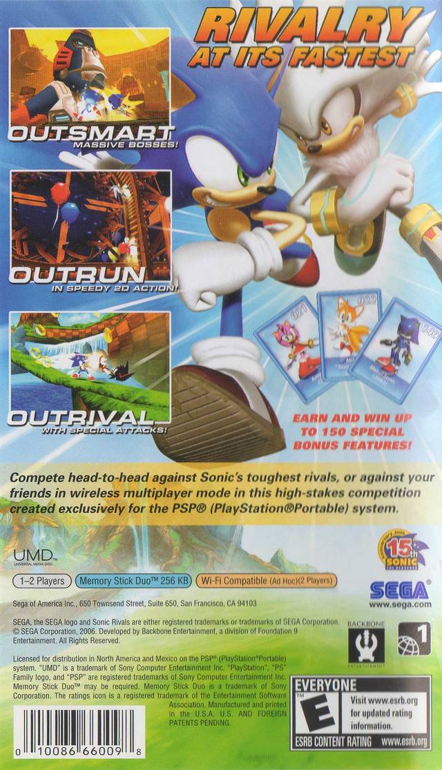 Sonic Rivals - Sony PSP [Pre-Owned] Video Games Sega   
