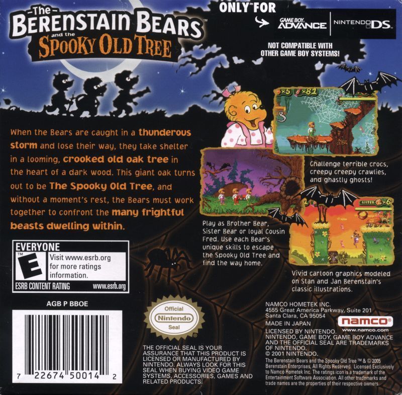 The Berenstain Bears and the Spooky Old Tree - (GBA) Game Boy Advance Video Games Namco   
