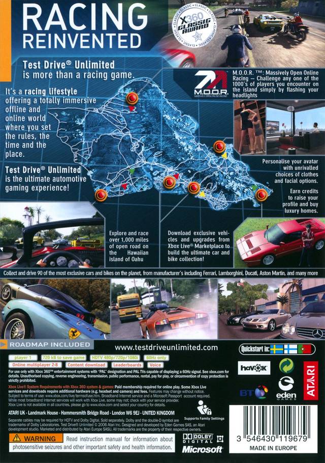 Test Drive Unlimited - Xbox 360 [Pre-Owned] Video Games Atari SA   