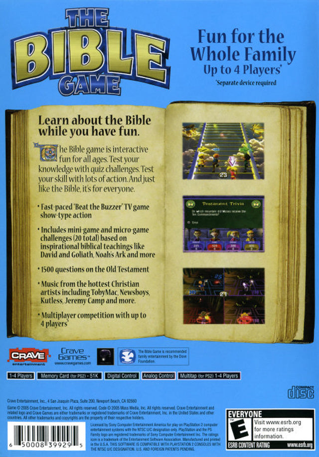 The Bible Game - (PS2) PlayStation 2 [Pre-Owned] Video Games Crave   