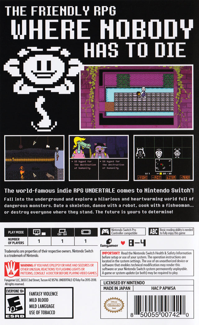 Undertale - (NSW) Nintendo Switch | J&L Game