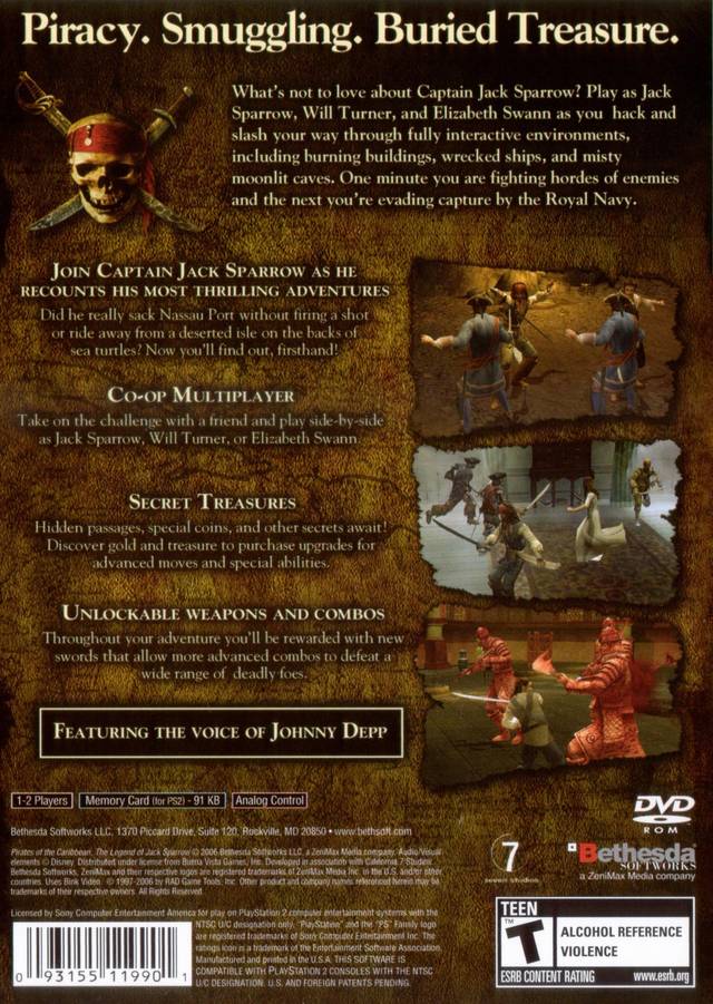 Pirates of the Caribbean: The Legend of Jack Sparrow - (PS2