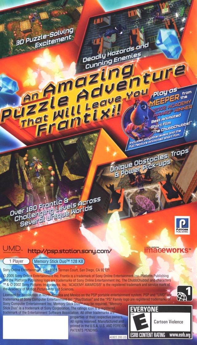 Frantix: A Puzzle Adventure - Sony PSP [Pre-Owned] | J&L Game