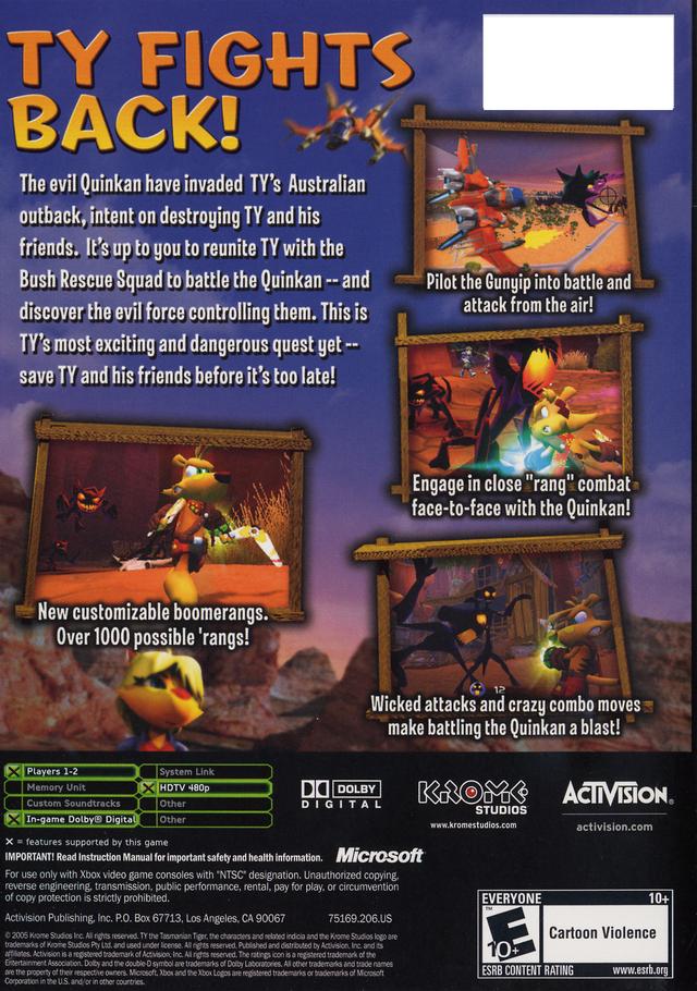Ty the Tasmanian Tiger 3: Night of the Quinkan - Xbox Video Games Activision Value   