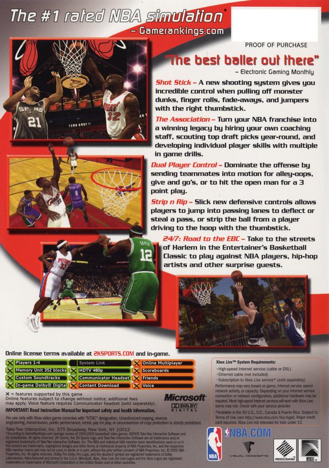 NBA 2K6 - Xbox Video Games 2K Sports   