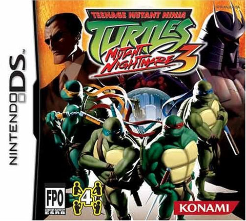 Teenage Mutant Ninja Turtles 3: Mutant Nightmare - Nintendo DS Video Games Konami   