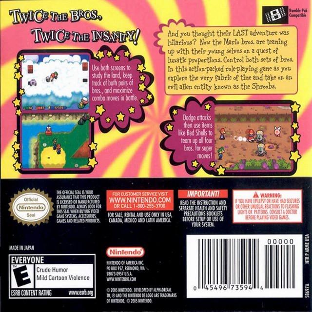 Mario & Luigi: Partners in Time - (NDS) Nintendo DS [Pre-Owned] Video Games Nintendo   