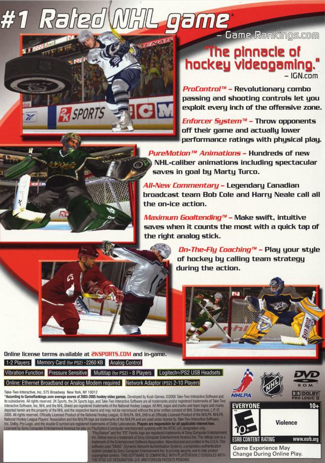 NHL 2K6 - (PS2) PlayStation 2 [Pre-Owned] Video Games 2K Sports   