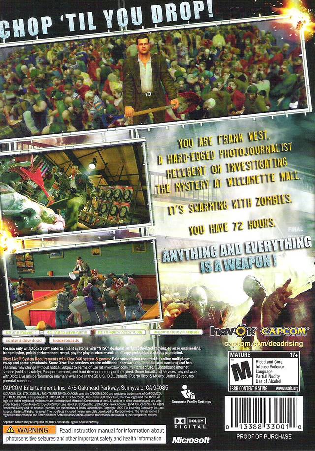 Dead Rising - Xbox 360 [Pre-Owned] | J&L Game