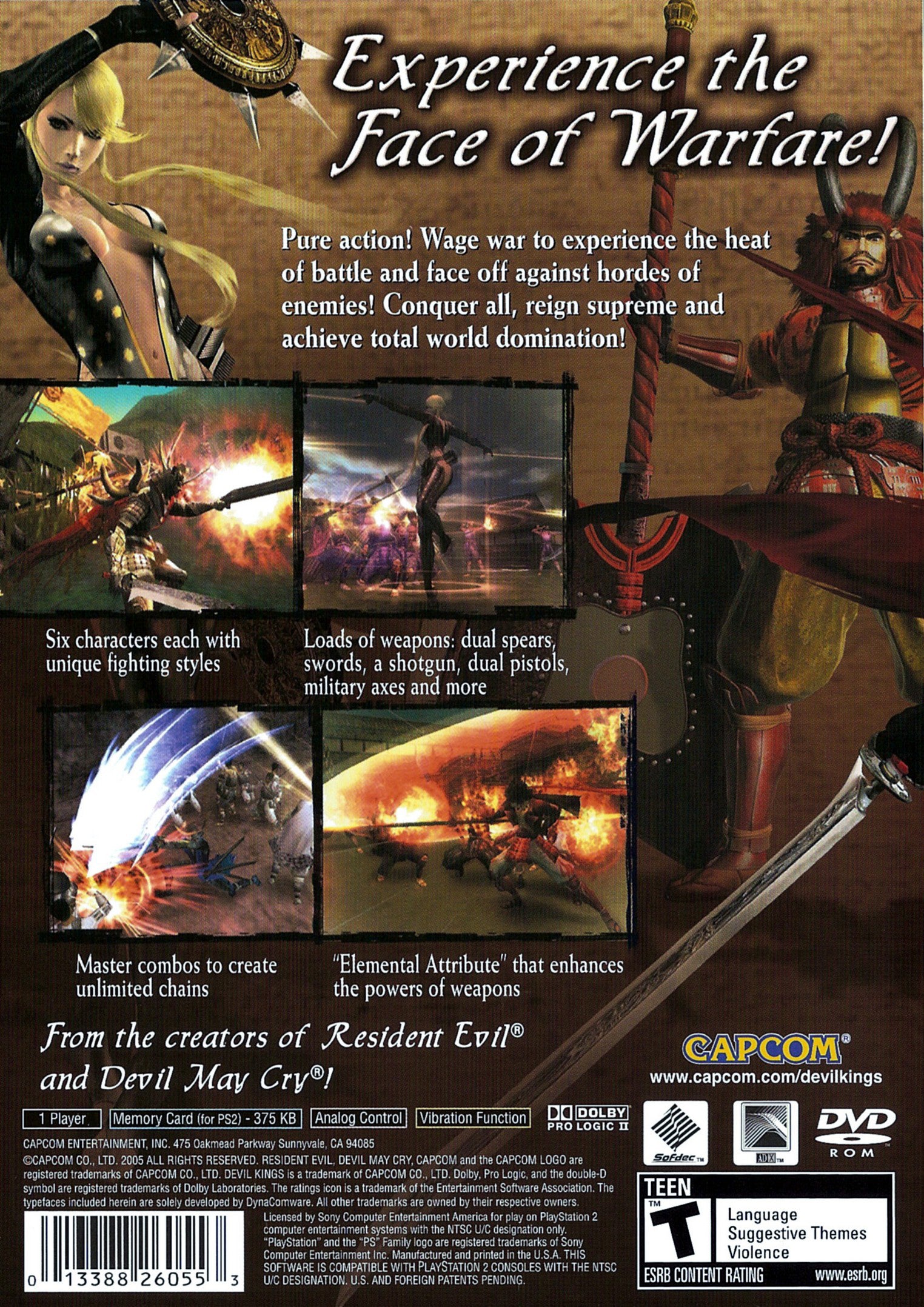 Devil Kings - (PS2) PlayStation 2 [Pre-Owned] Video Games Capcom   
