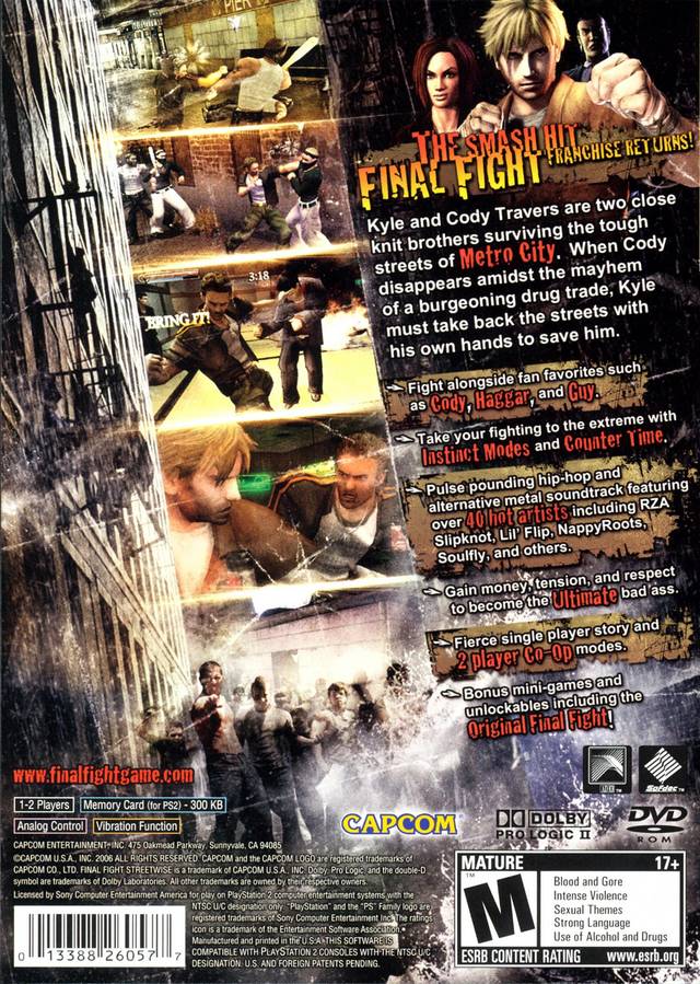 Final Fight: Streetwise - (PS2) PlayStation 2 [Pre-Owned] Video Games Capcom   