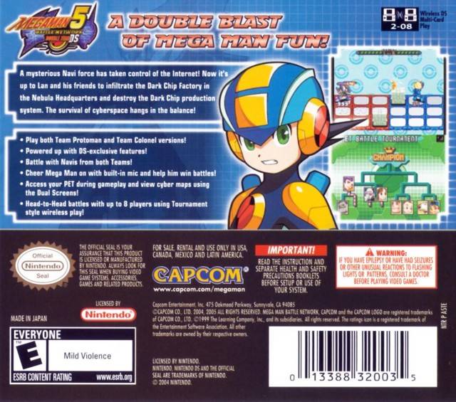 Mega Man Battle Network 5: Double Team - (NDS) Nintendo DS Video Games Capcom   