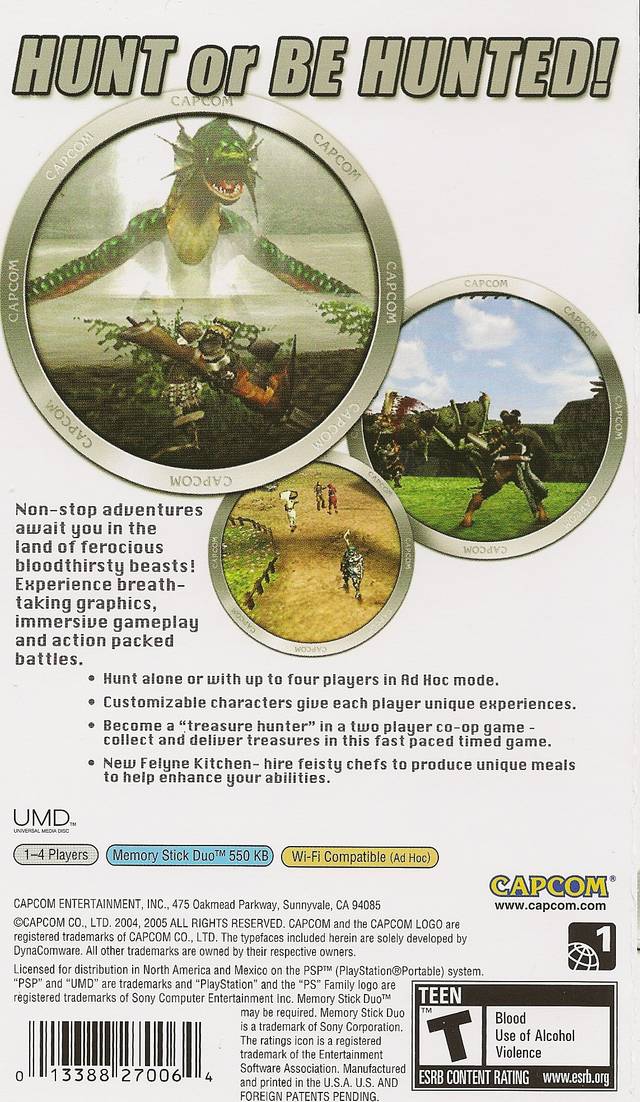 Monster Hunter Freedom - Sony PSP Video Games Capcom