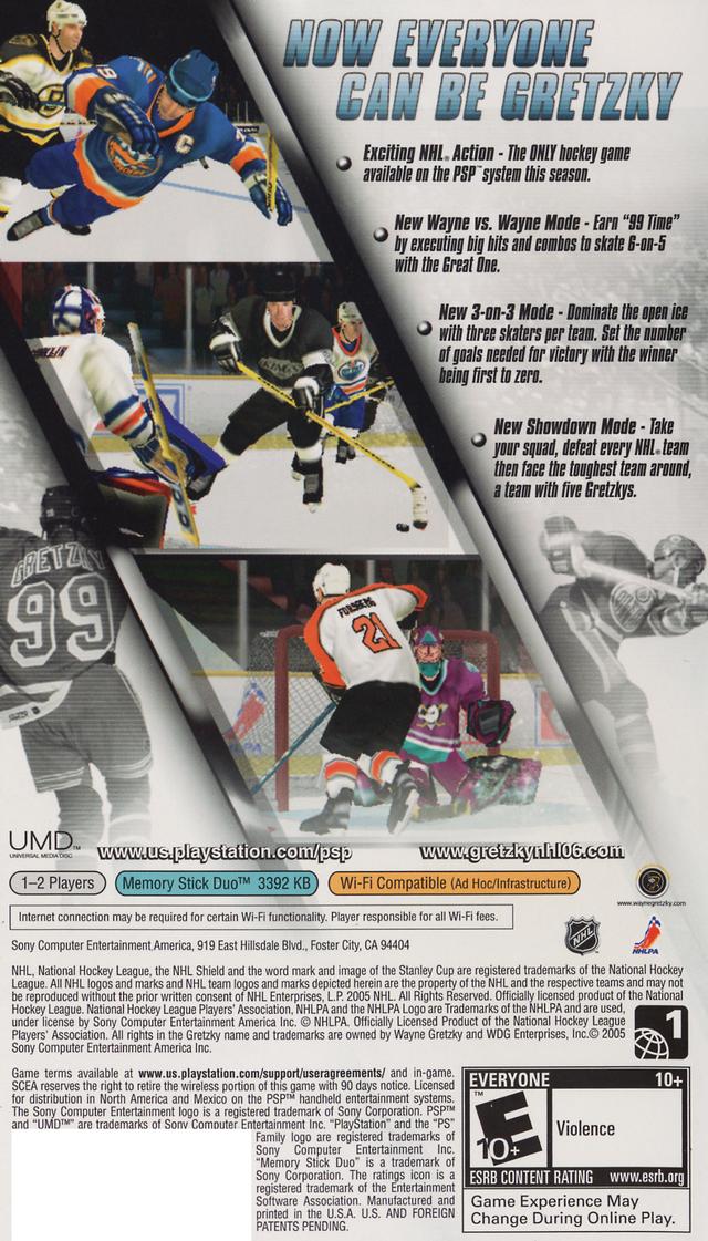 Gretzky NHL 06 - PSP Video Games SCEA   