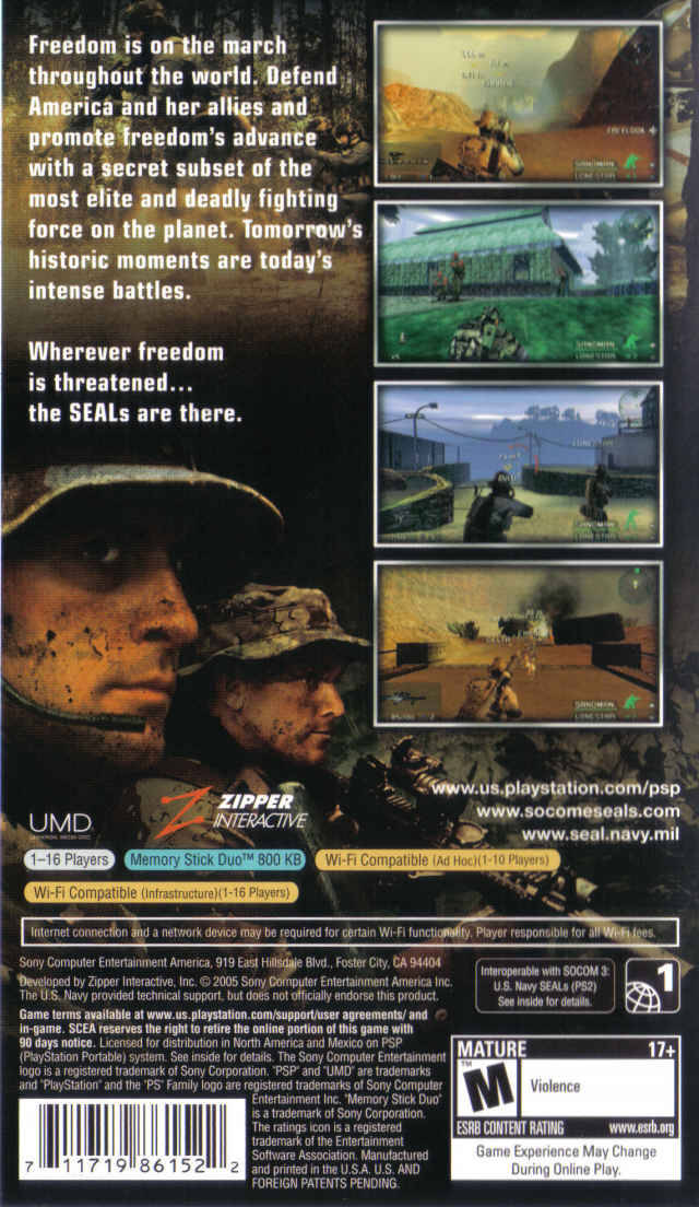 SOCOM: U.S. Navy SEALs Fireteam Bravo - Sony PSP [Pre-Owned] Video Games SCEA   
