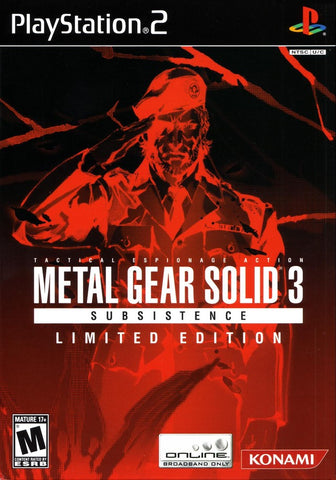 Metal Gear Solid 3: Subsistence (Limited Edition) - PlayStation 2 Video Games Konami   