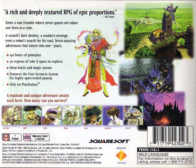 SaGa Frontier - (PS1) PlayStation 1 [Pre-Owned] Video Games SCEA   