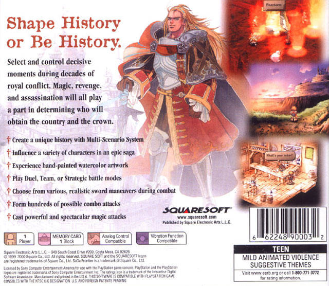 SaGa Frontier 2 - (PS1) PlayStation 1 [Pre-Owned] Video Games Square EA   