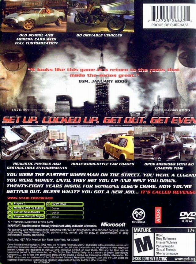 Driver: Parallel Lines - (XB) Xbox [Pre-Owned] | J&L Game