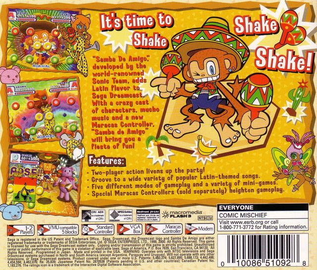 Samba de Amigo - (DC) SEGA Dreamcast  [Pre-Owned] Video Games Sega   