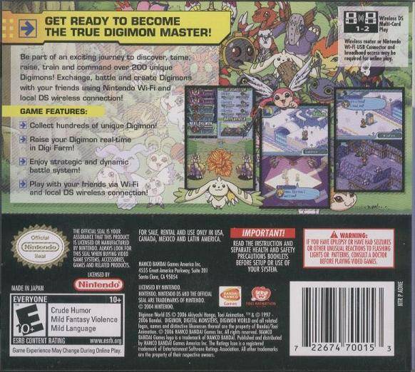 Digimon World DS - (NDS) Nintendo DS [Pre-Owned] Video Games Bandai Namco Games   