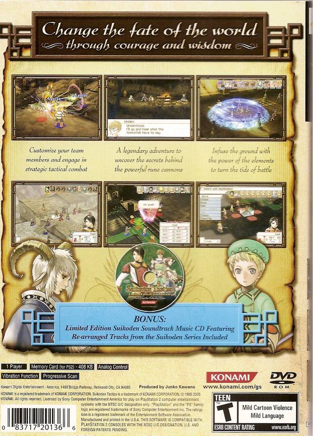 Suikoden Tactics - (PS2) PlayStation 2 [Pre-Owned] Video Games Konami   