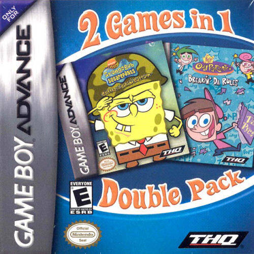 2 Games in 1 Double Pack: SpongeBob SquarePants / Fairly OddParents - (GBA) Game Boy Advance [Pre-Owned] Video Games THQ   