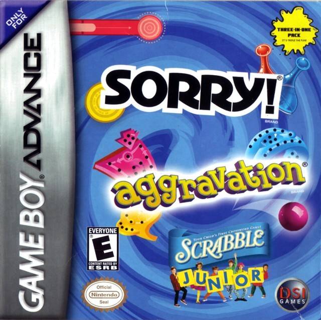 Sorry! / Aggravation / Scrabble Junior - (GBA) Game Boy Advance Video Games DSI Games   