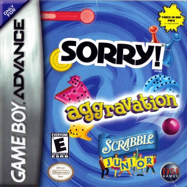 Sorry! / Aggravation / Scrabble Junior - (GBA) Game Boy Advance [Pre-Owned] Video Games DSI Games   