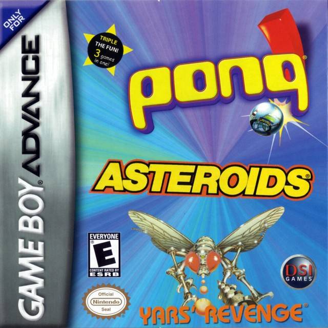 Pong / Asteroids / Yars' Revenge - (GBA) Game Boy Advance Video Games DSI Games   