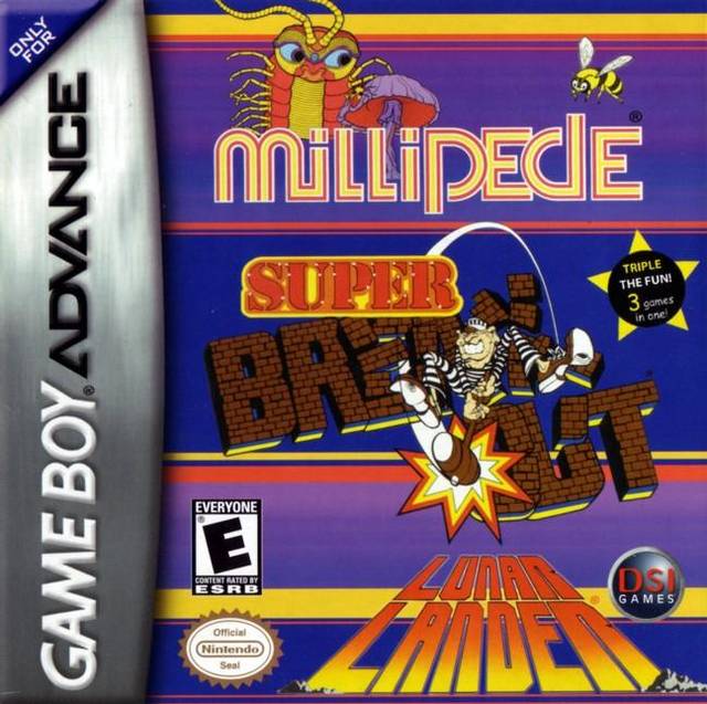 Millipede / Super Breakout / Lunar Lander - (GBA) Game Boy Advance Video Games DSI Games   
