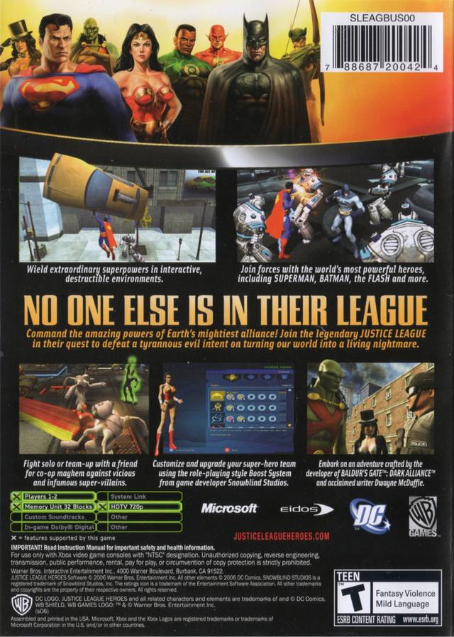 Justice League Heroes - Xbox Video Games Warner Bros. Interactive Entertainment   