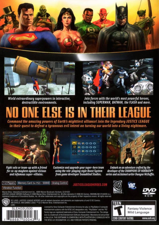 Justice League Heroes - (PS2) PlayStation 2 [Pre-Owned] Video Games Warner Bros. Interactive Entertainment   
