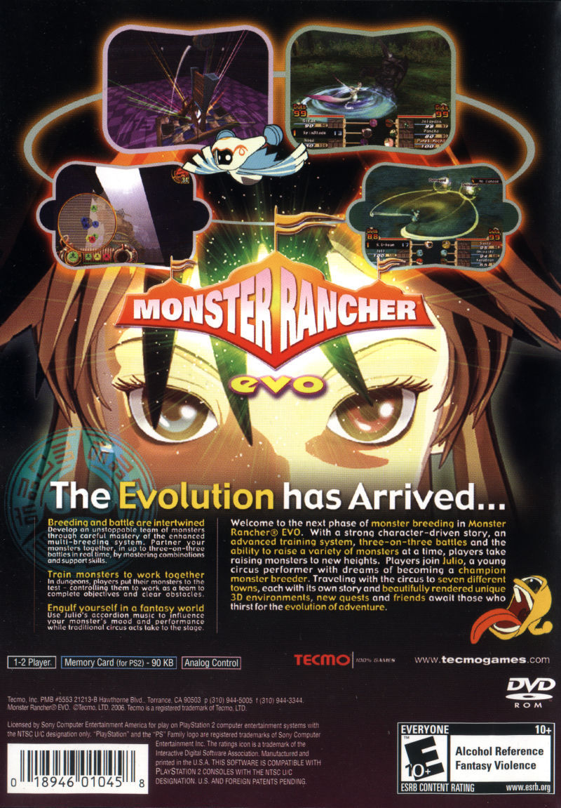 Monster Rancher EVO - (PS2) PlayStation 2 [Pre-Owned] Video Games Tecmo   