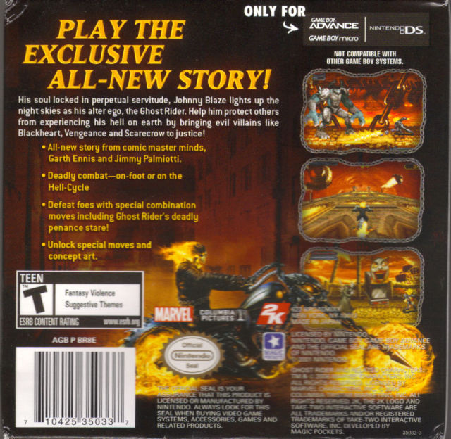 Ghost Rider - (GBA) Game Boy Advance [Pre-Owned] Video Games 2K Games   