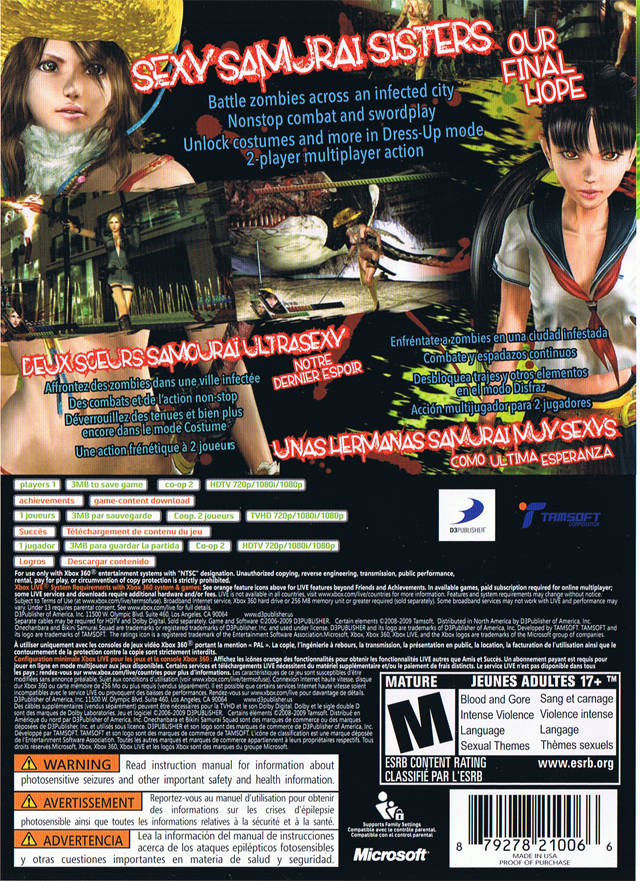 Onechanbara: Bikini Samurai Squad - Xbox 360 [Pre-Owned] Video Games D3Publisher
