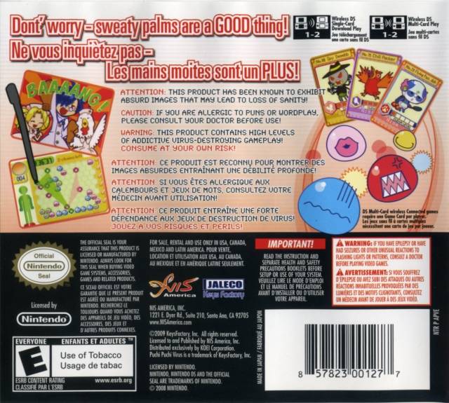 Puchi Puchi Virus - (NDS) Nintendo DS Video Games Jaleco Entertainment   