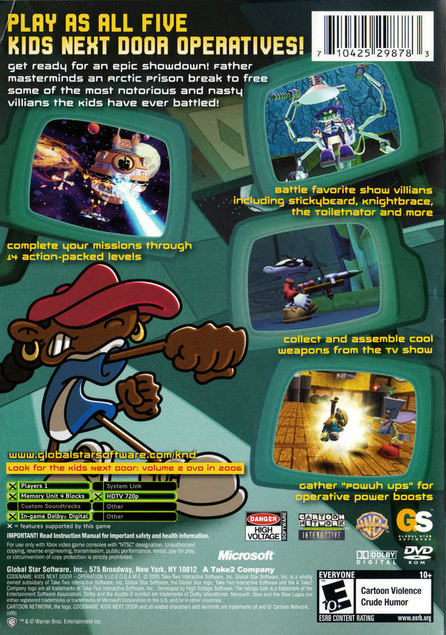 Codename: Kids Next Door: Operation V.I.D.E.O.G.A.M.E. - (XB) Xbox [Pre-Owned] Video Games Global Star Software   
