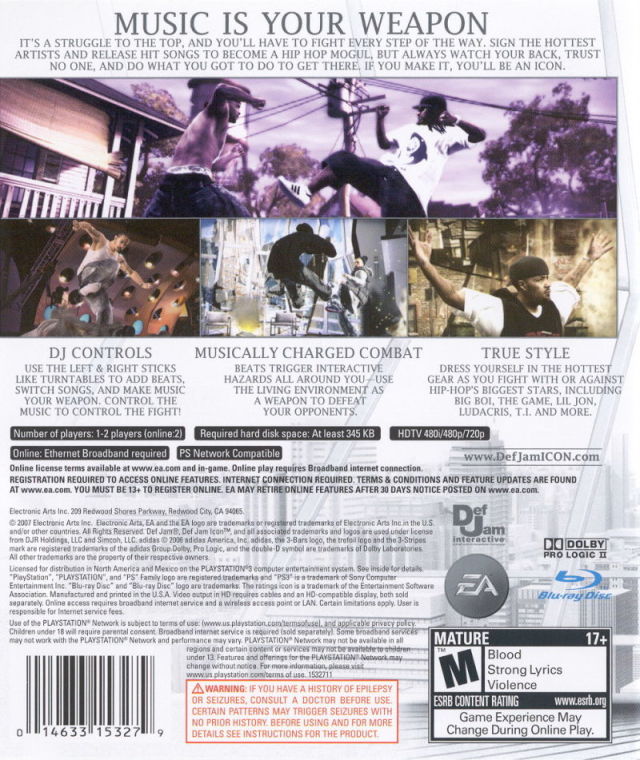 Def Jam: ICON Per PS3 – Versione Giapponese NTSC-J, Sony PlayStation 3, Buone Condizioni - Foto 1