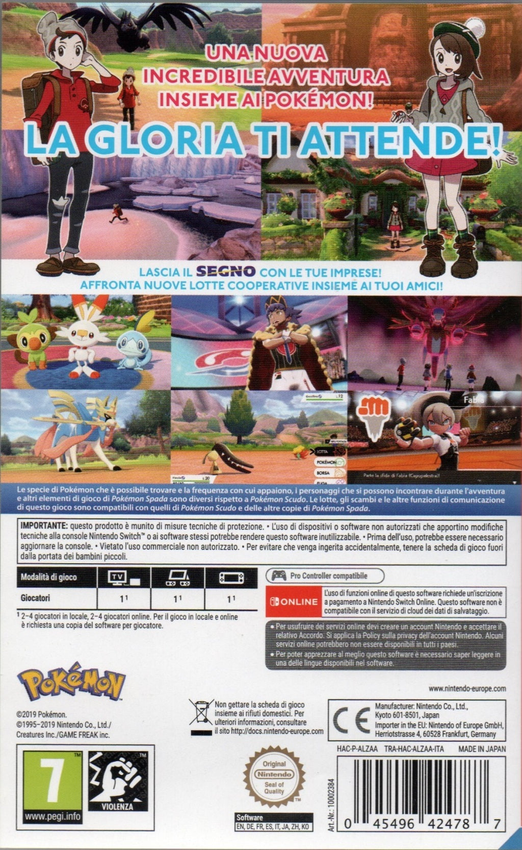 Pokémon Sword - (NSW) Nintendo Switch [Pre-Owned] (European Import) Video Games Nintendo   