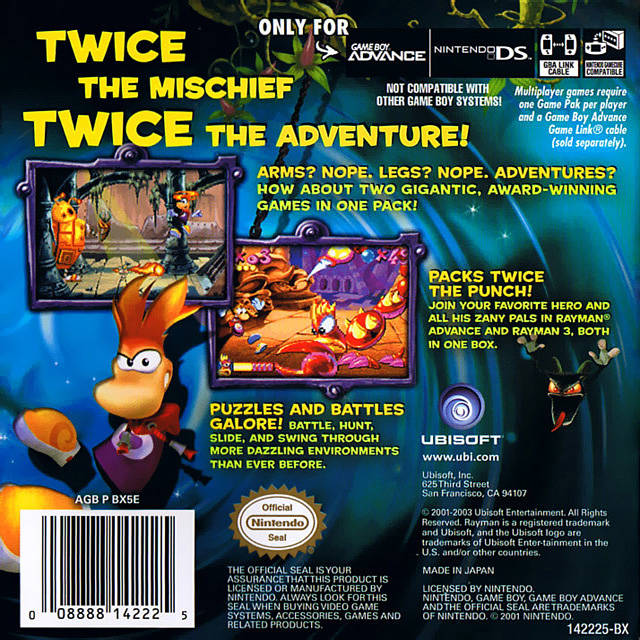 Rayman: 10th Anniversary - (GBA) Game Boy Advance [Pre-Owned] Video Games Ubisoft   