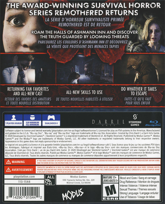 Remothered: Broken Porcelain - (PS4) PlayStation 4 [Pre-Owned] Video Games Modus   