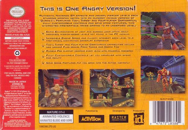Quake II - (N64) Nintendo 64 [Pre-Owned] | J&L Game