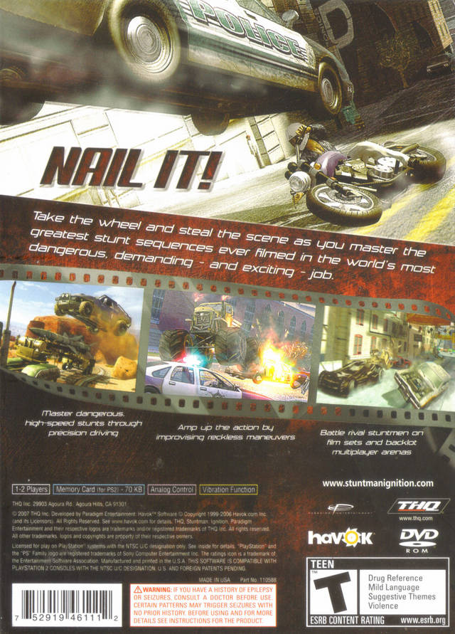 Stuntman Ignition - (PS2) PlayStation 2 [Pre-Owned] | J&L Game