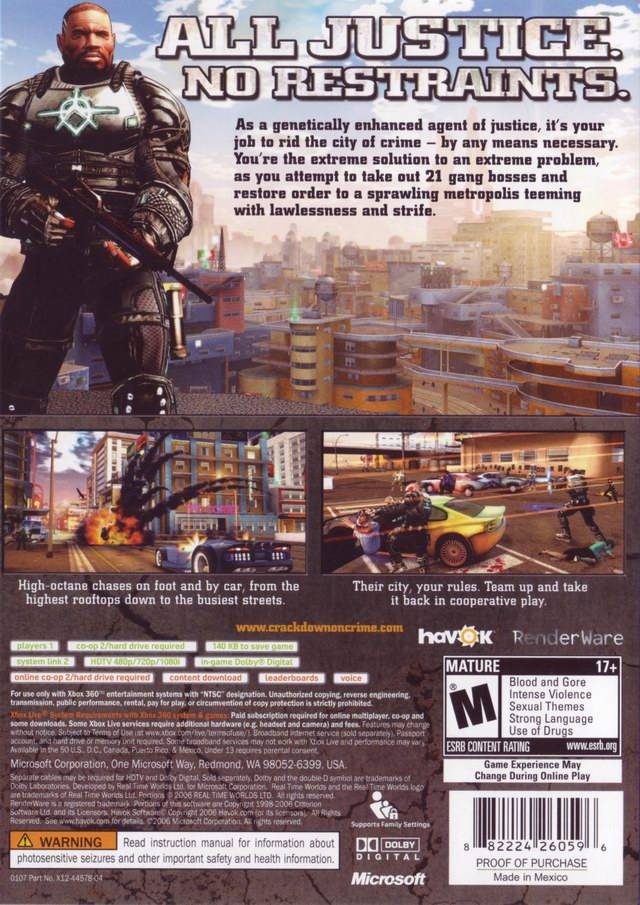 Crackdown - Xbox 360 [Pre-Owned] Video Games Microsoft Game Studios   