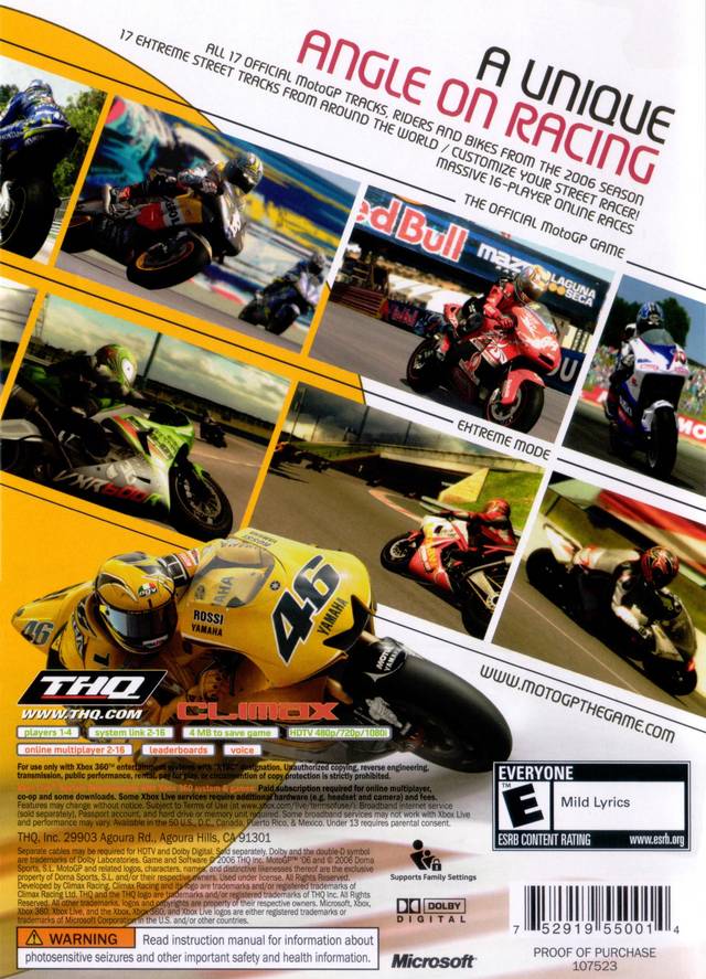 MotoGP '06 - Xbox 360 [Pre-Owned] Video Games THQ   