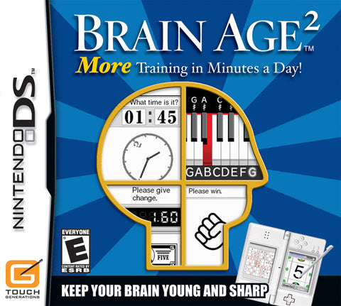Brain Age 2: More Training in Minutes a Day - (NDS) Nintendo DS Video Games Nintendo   