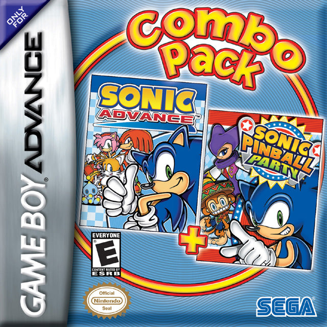 Sonic Advance + Sonic Pinball Party - (GBA) Game Boy Advance [Pre-Owned] Video Games Sega   