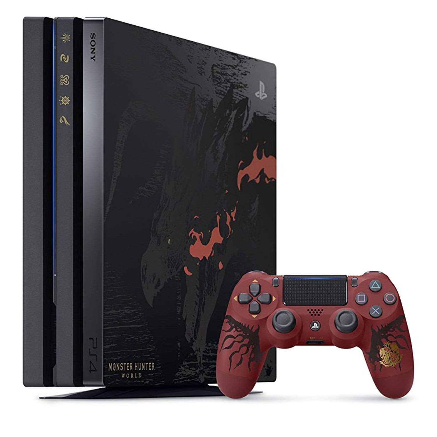 Sony PlayStation 4 Pro Monster Hunter: World Liolaeus (Rathalos) Edition - (PS4) Playstation 4 Consoles Sony   