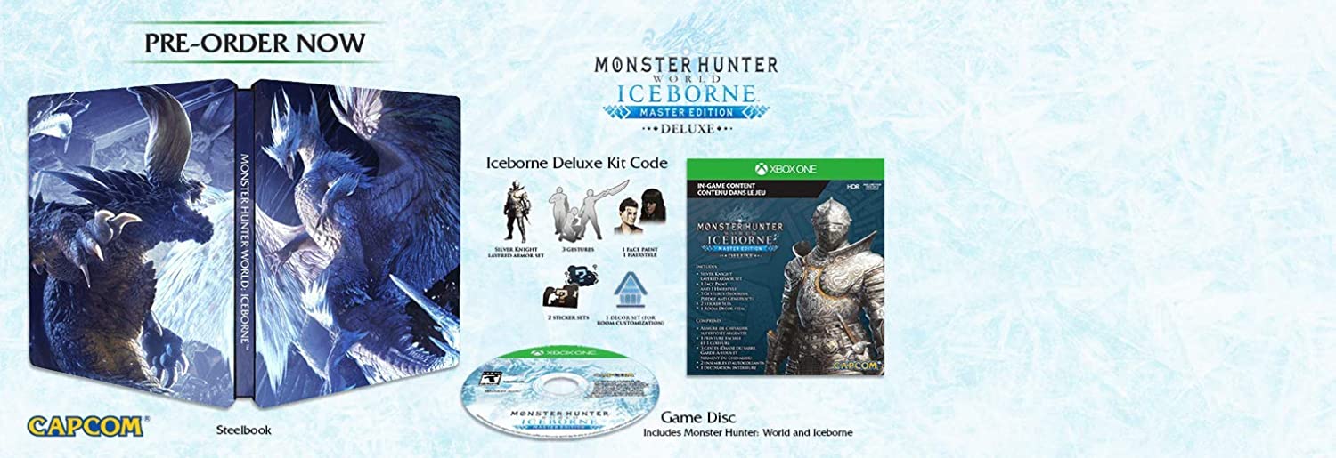 Monster Hunter World: Iceborne (Master Edition Deluxe) - (XB1) Xbox One Video Games Capcom   